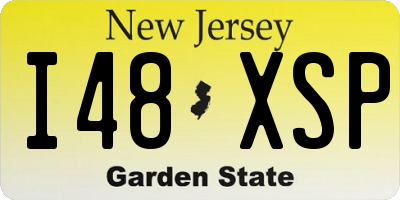 NJ license plate I48XSP