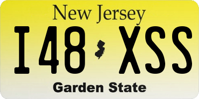 NJ license plate I48XSS