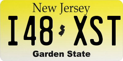 NJ license plate I48XST