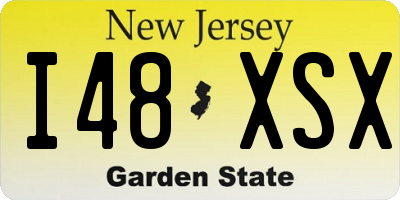 NJ license plate I48XSX