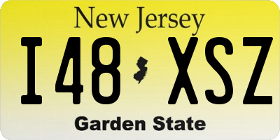 NJ license plate I48XSZ