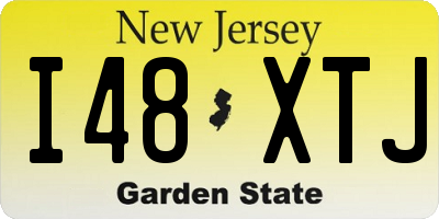 NJ license plate I48XTJ
