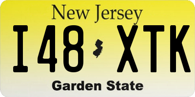 NJ license plate I48XTK
