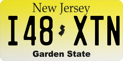 NJ license plate I48XTN