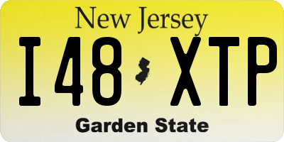 NJ license plate I48XTP