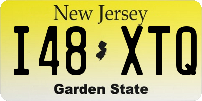 NJ license plate I48XTQ