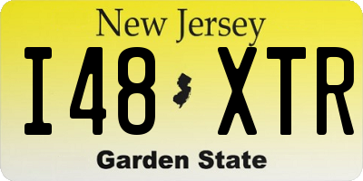 NJ license plate I48XTR