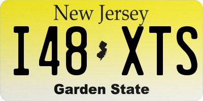 NJ license plate I48XTS