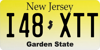 NJ license plate I48XTT