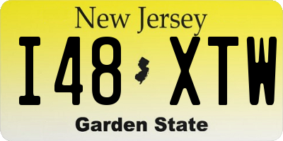 NJ license plate I48XTW