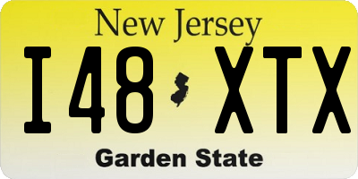 NJ license plate I48XTX
