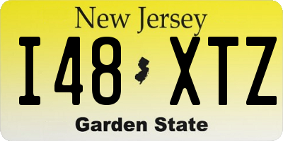 NJ license plate I48XTZ