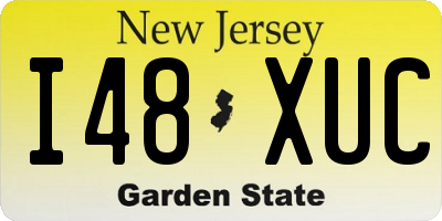 NJ license plate I48XUC