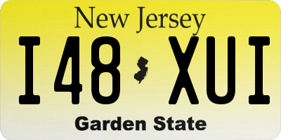 NJ license plate I48XUI