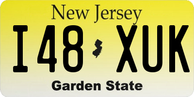 NJ license plate I48XUK