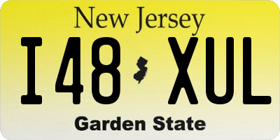 NJ license plate I48XUL