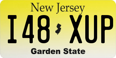 NJ license plate I48XUP