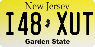 NJ license plate I48XUT