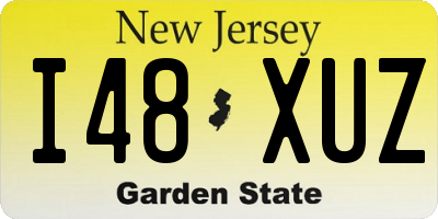 NJ license plate I48XUZ