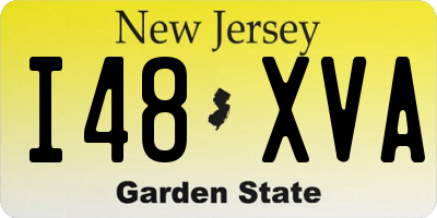 NJ license plate I48XVA