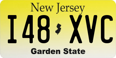 NJ license plate I48XVC