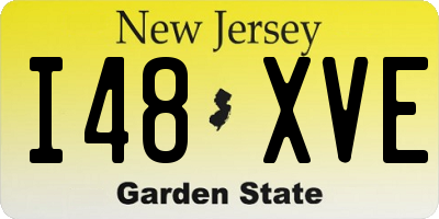 NJ license plate I48XVE