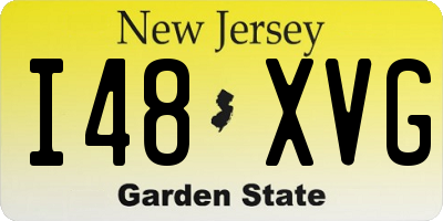 NJ license plate I48XVG