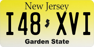 NJ license plate I48XVI
