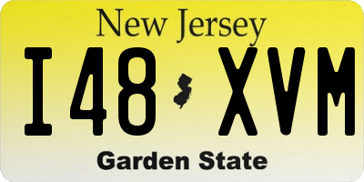 NJ license plate I48XVM
