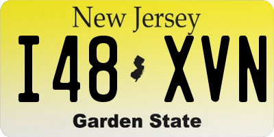 NJ license plate I48XVN