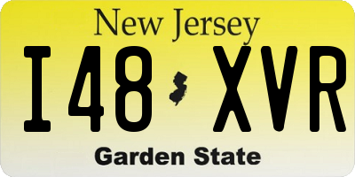 NJ license plate I48XVR