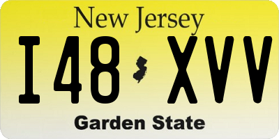 NJ license plate I48XVV