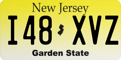 NJ license plate I48XVZ