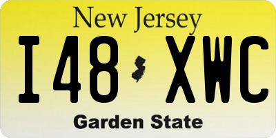 NJ license plate I48XWC