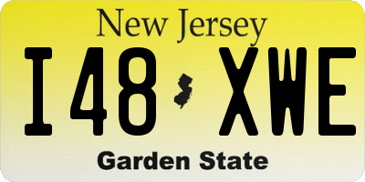 NJ license plate I48XWE