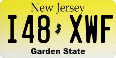 NJ license plate I48XWF