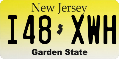 NJ license plate I48XWH