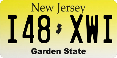 NJ license plate I48XWI