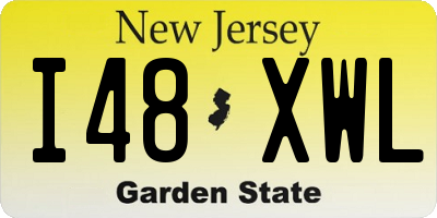 NJ license plate I48XWL