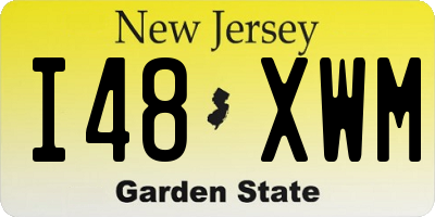 NJ license plate I48XWM
