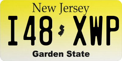 NJ license plate I48XWP