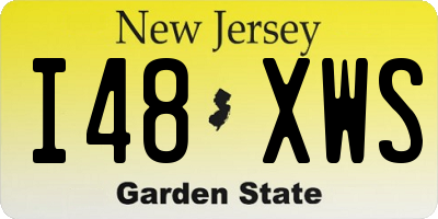 NJ license plate I48XWS