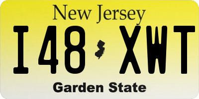 NJ license plate I48XWT