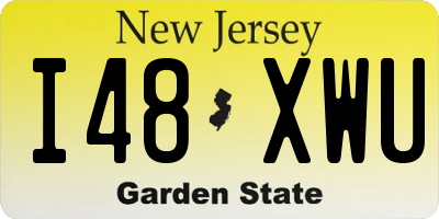 NJ license plate I48XWU