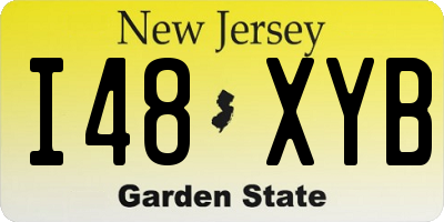 NJ license plate I48XYB