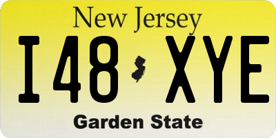 NJ license plate I48XYE