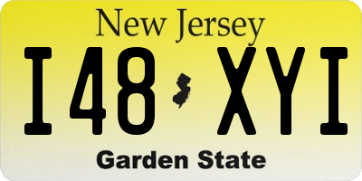 NJ license plate I48XYI