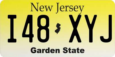 NJ license plate I48XYJ