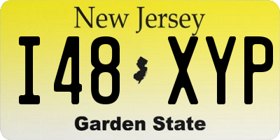 NJ license plate I48XYP