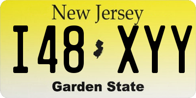 NJ license plate I48XYY